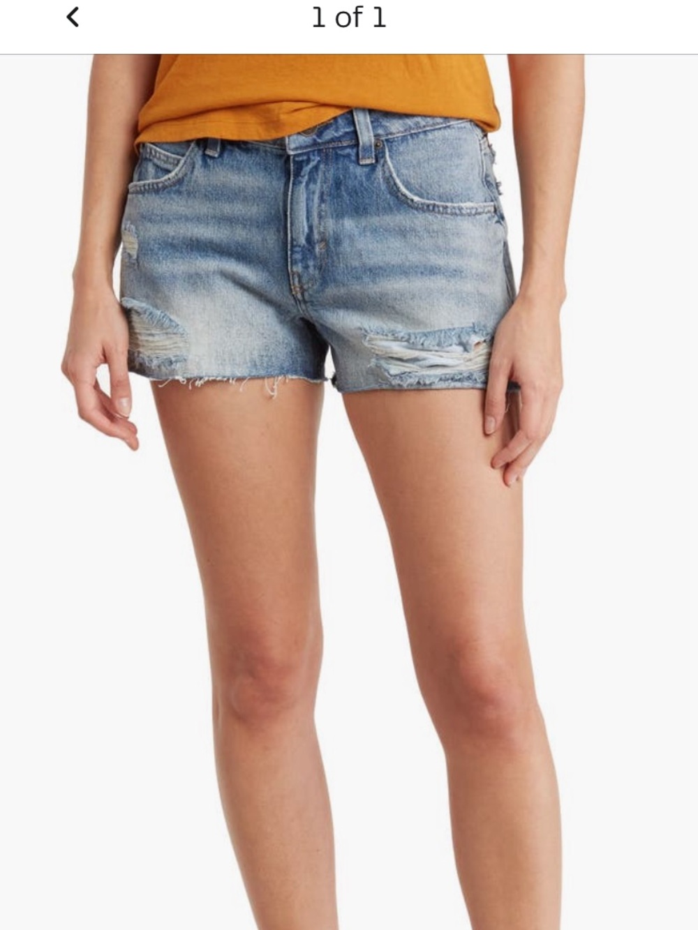 Women’s BDG Urban Outfitters Harri Ripped Denim Cutoff Shorts, size W26